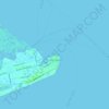 Mapa topográfico Thị trấn Cần Thạnh, altitud, relieve