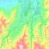 Mapa topográfico Los Patios, altitud, relieve