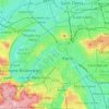 Mapa topográfico París, altitud, relieve