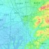 Mapa topográfico Nagoya, altitud, relieve