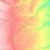 Mapa topográfico Sherman County, altitud, relieve