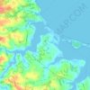Mapa topográfico Rustico, altitud, relieve