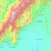Mapa topográfico Puerto Rico, altitud, relieve