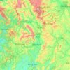 Mapa topográfico Bac Kan Province, altitud, relieve