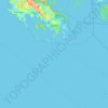 Mapa topográfico Cát Bà, altitud, relieve