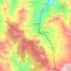 Mapa topográfico Herrán, altitud, relieve