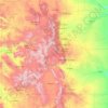 Mapa topográfico Colorado, altitud, relieve
