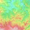 Mapa topográfico La Suiza, altitud, relieve