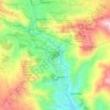 Mapa topográfico Mallasa, altitud, relieve