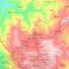 Mapa topográfico La Trinidad, altitud, relieve