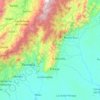 Mapa topográfico El Paujil, altitud, relieve