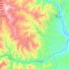 Mapa topográfico La Coipa, altitud, relieve