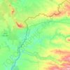 Mapa topográfico Rosal de la Frontera, altitud, relieve