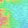 Mapa topográfico Prefectura de Saitama, altitud, relieve