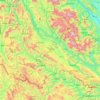 Mapa topográfico Son La province, altitud, relieve