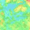 Mapa topográfico Eutin, altitud, relieve