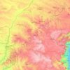 Mapa topográfico Estado de Paraná, altitud, relieve