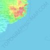 Mapa topográfico Khánh Hòa Province, altitud, relieve