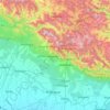 Mapa topográfico Nainital, altitud, relieve