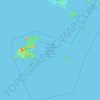Mapa topográfico Parque Nacional Marino Golfo de Chiriquí, altitud, relieve