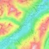 Mapa topográfico Silvaplana, altitud, relieve