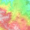 Mapa topográfico Omitlán de Juárez, altitud, relieve