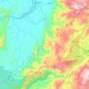 Mapa topográfico မံစီ, altitud, relieve