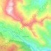 Mapa topográfico Xã Mường Hoa, altitud, relieve