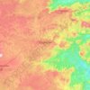 Mapa topográfico Foumban, altitud, relieve