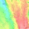 Mapa topográfico Sedzère, altitud, relieve
