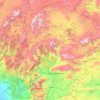 Mapa topográfico Kahramanmaraş, altitud, relieve