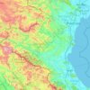 Mapa topográfico Nghệ An Province, altitud, relieve