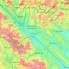 Mapa topográfico Lào Cai Province, altitud, relieve