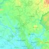 Mapa topográfico Bình Dương Province, altitud, relieve