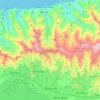 Mapa topográfico Municipio Girardot, altitud, relieve