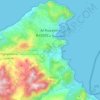 Mapa topográfico Alhucemas, altitud, relieve