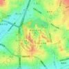 Mapa topográfico 牧野ヶ池緑地, altitud, relieve