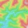 Mapa topográfico 初湯川, altitud, relieve