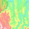 Mapa topográfico Río Tenche, altitud, relieve