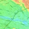 Mapa topográfico 喜多見1・4遊び場, altitud, relieve