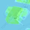 Mapa topográfico 夢洲, altitud, relieve