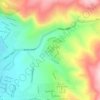 Mapa topográfico Viveros de la Loma, altitud, relieve