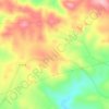 Mapa topográfico El Villar, altitud, relieve
