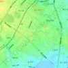 Mapa topográfico コモンシティ東旭が丘 北公園, altitud, relieve