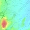 Mapa topográfico ပင်စုံ, altitud, relieve