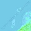 Mapa topográfico Green Island, altitud, relieve