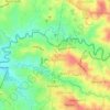 Mapa topográfico Bagong Silang, altitud, relieve